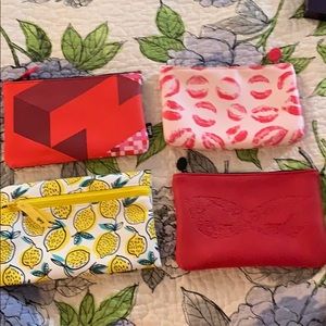 Makeup Bags $5 each or 3 for $12. Mix and match!